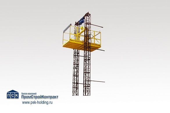 Подъемник двухмачтовый секционный ПГД-1. г/п-500-3000 кг.